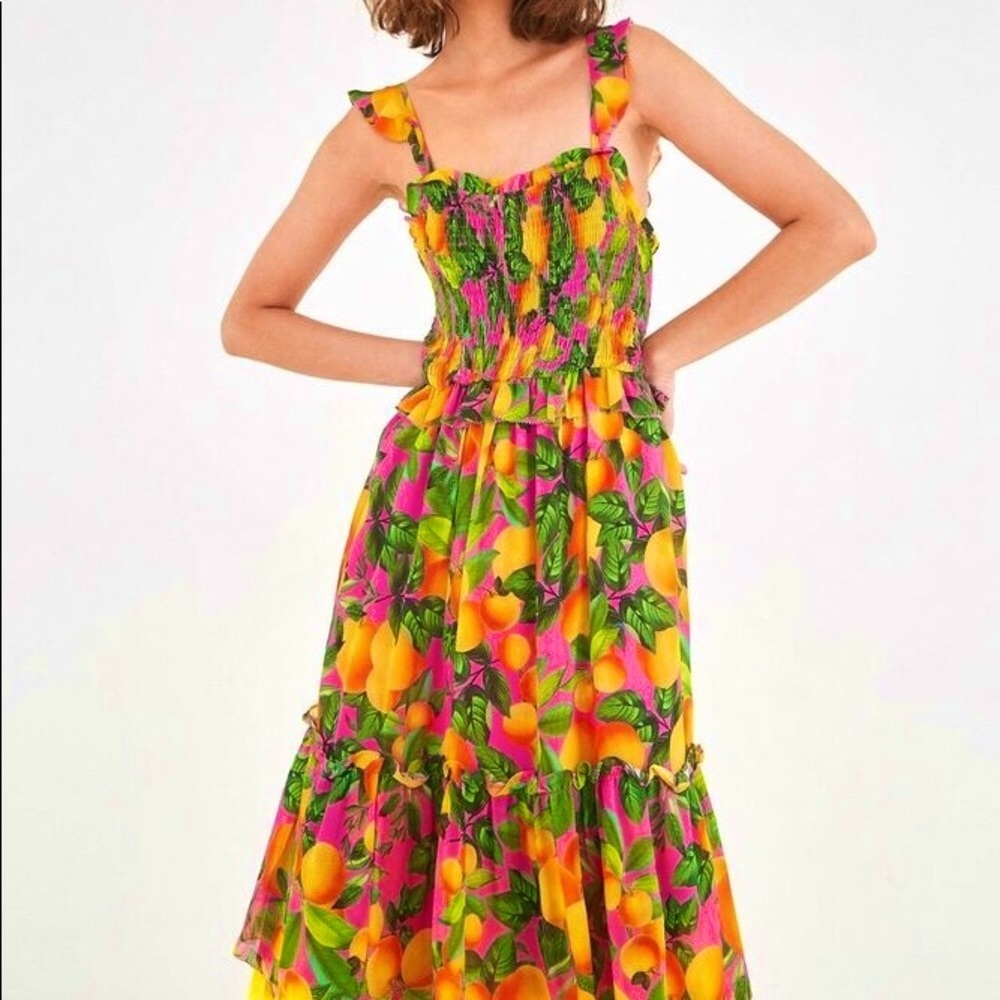 FARM Rio Oranges Maxi NWOT